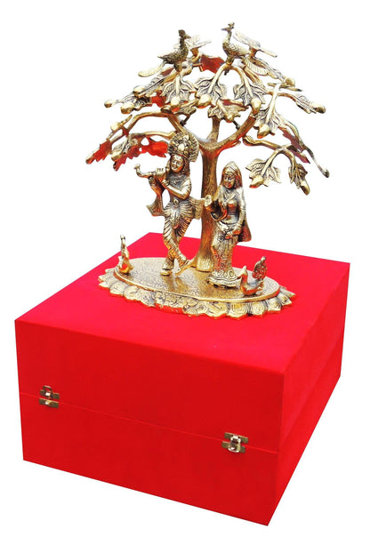 Radha Krishna Standing Tree