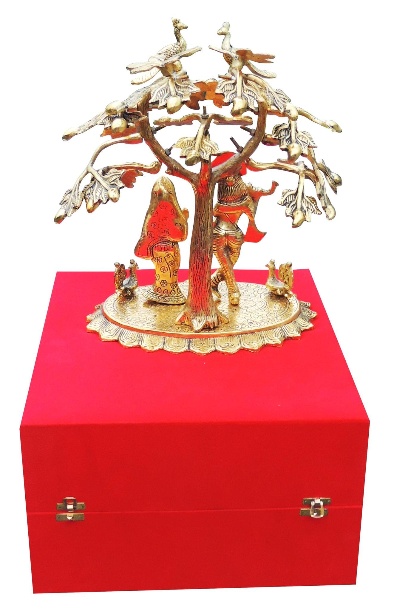 Radha Krishna Standing Tree