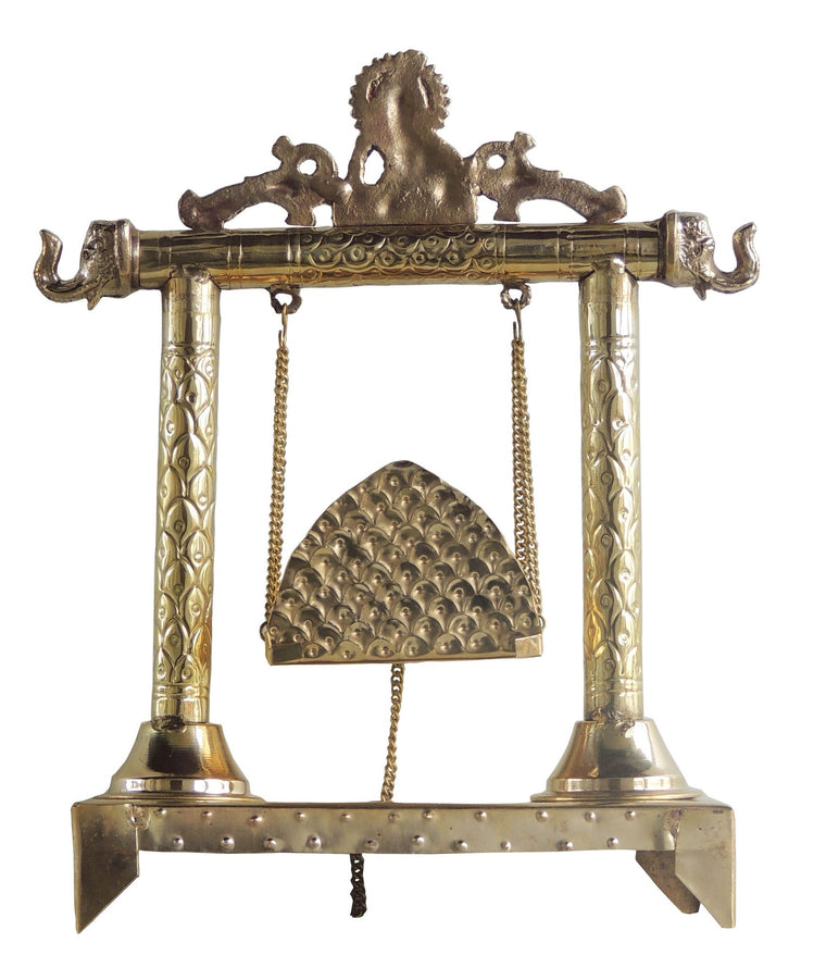 Brass Laddu Gopal Jhula For God Idol