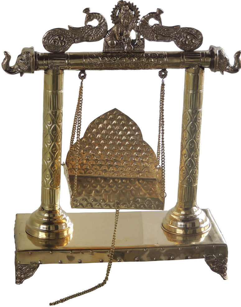 Brass Laddu Gopal Jhula For God Idol