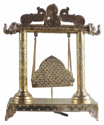 Brass Laddu Gopal Jhula For God Idol