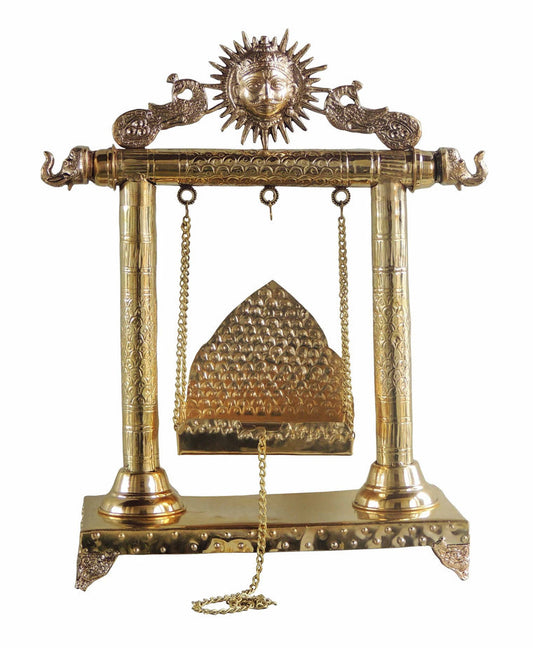 Brass Laddu Gopal Jhula For God Idol