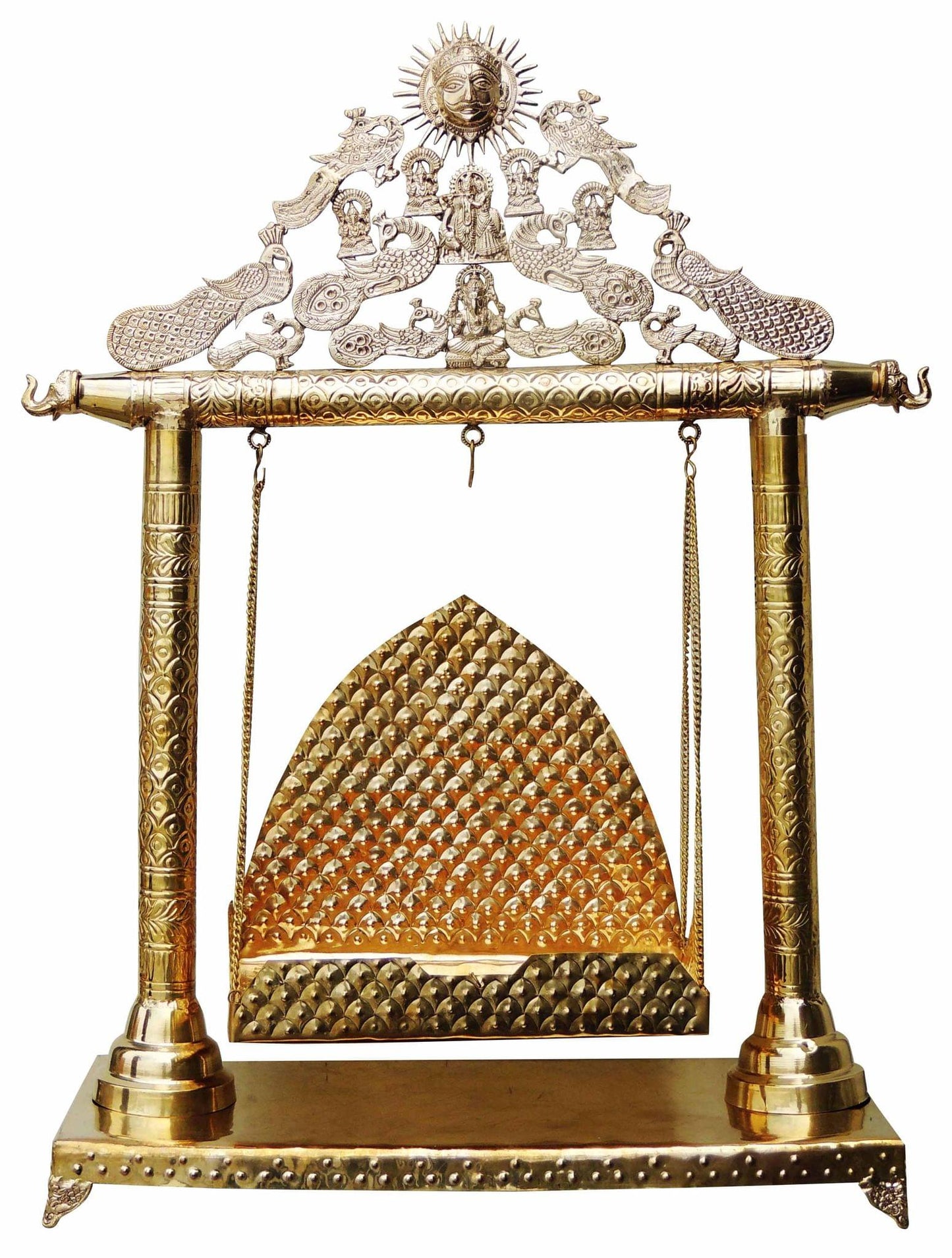 Brass Laddu Gopal Jhula For God Idol