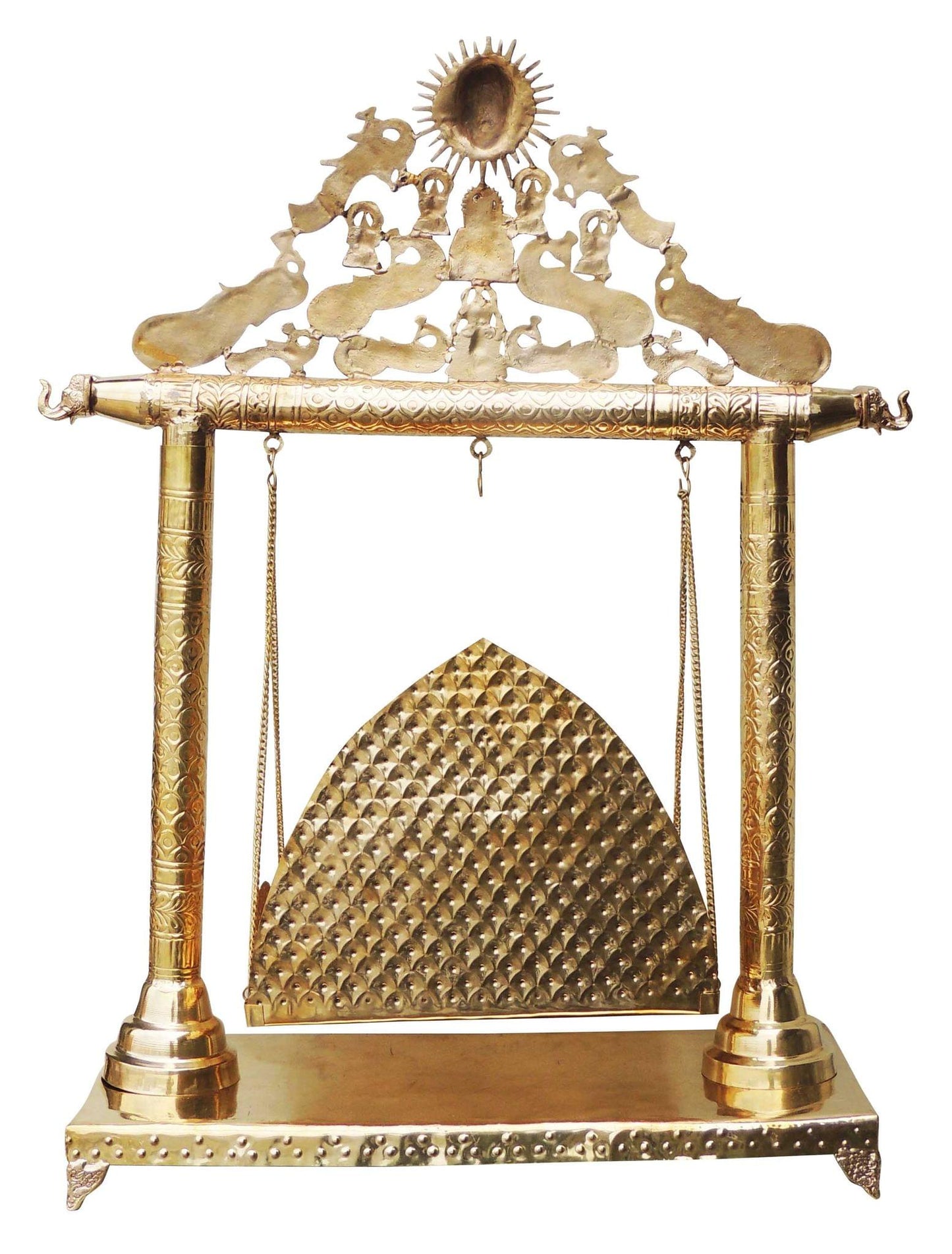 Brass Laddu Gopal Jhula For God Idol