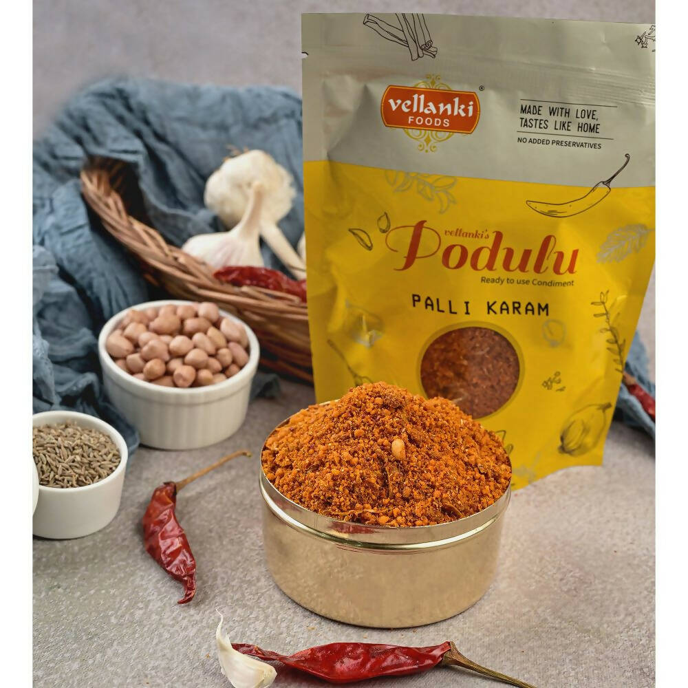 Vellanki Foods Palli Karam Podi |Peanut Powder Without Garlic - PUSHMYCART