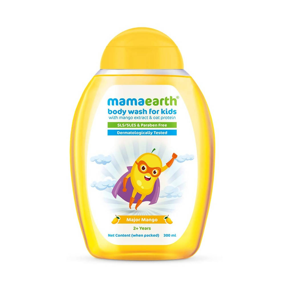 Mamaearth Major Mango Body Wash For Kids with Mango and Oat Protein