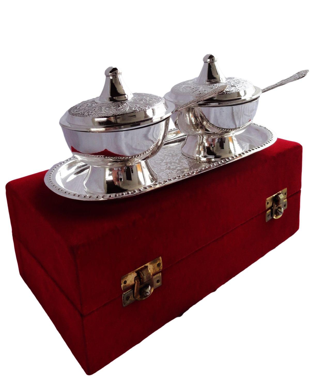 Brass Supari Bowl Set Single Tone