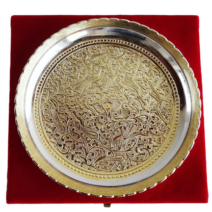 Brass Decorative Plate More 2 Tone Platter