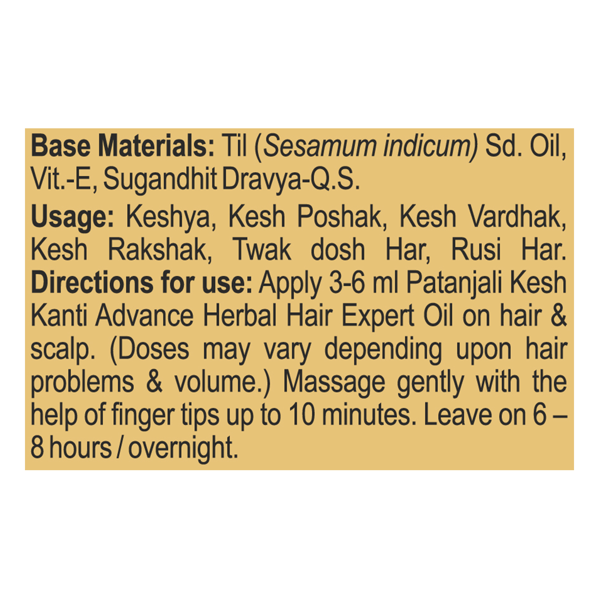 Patanjali Kesh Kanti Advance Herbal Hair Expert Oil