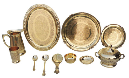 Pure Brass Dinner Set of