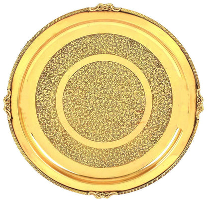 Brass Thali Embose