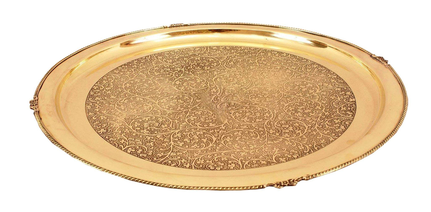 Brass Thali Embose