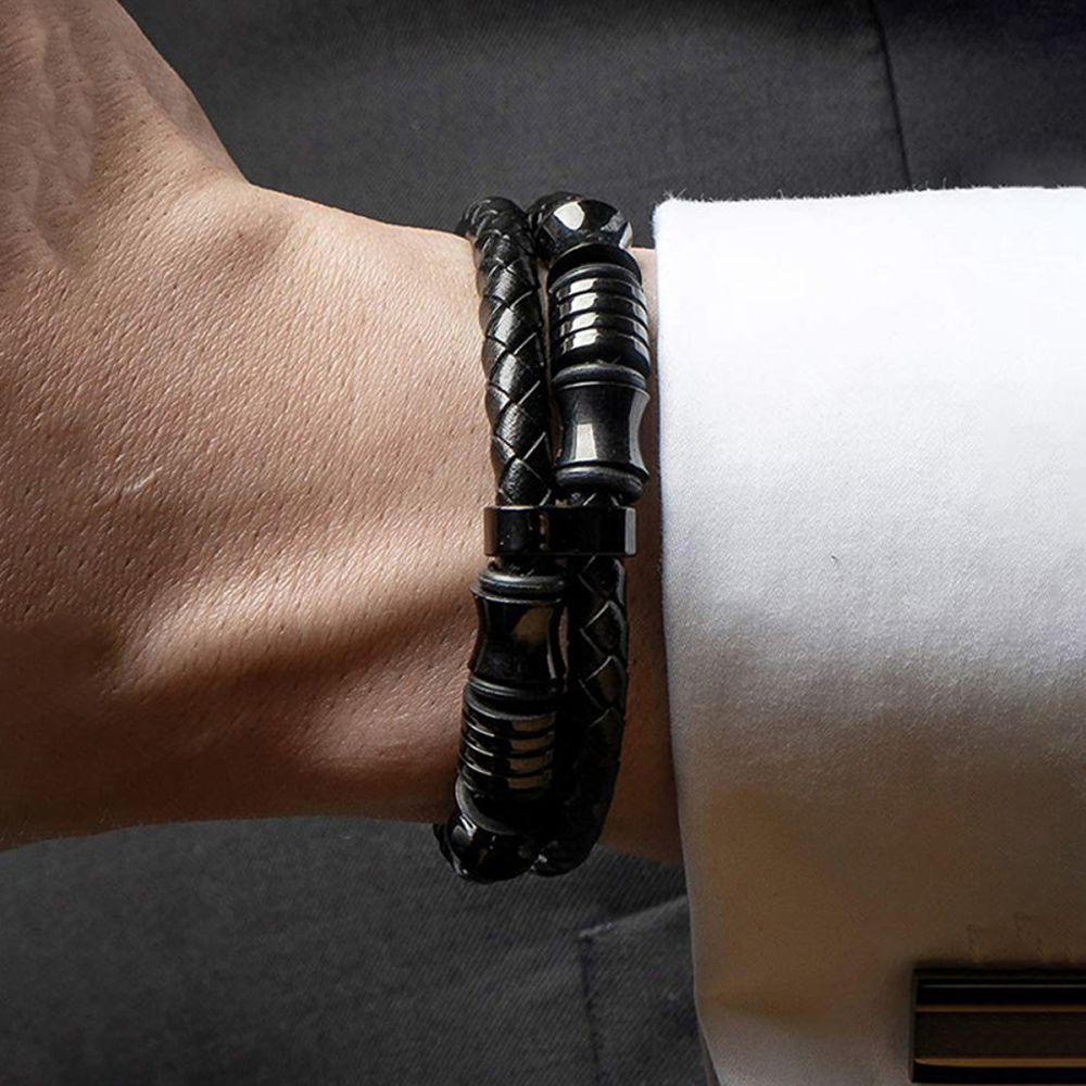 Designs & You Men's Bracelet (Black)