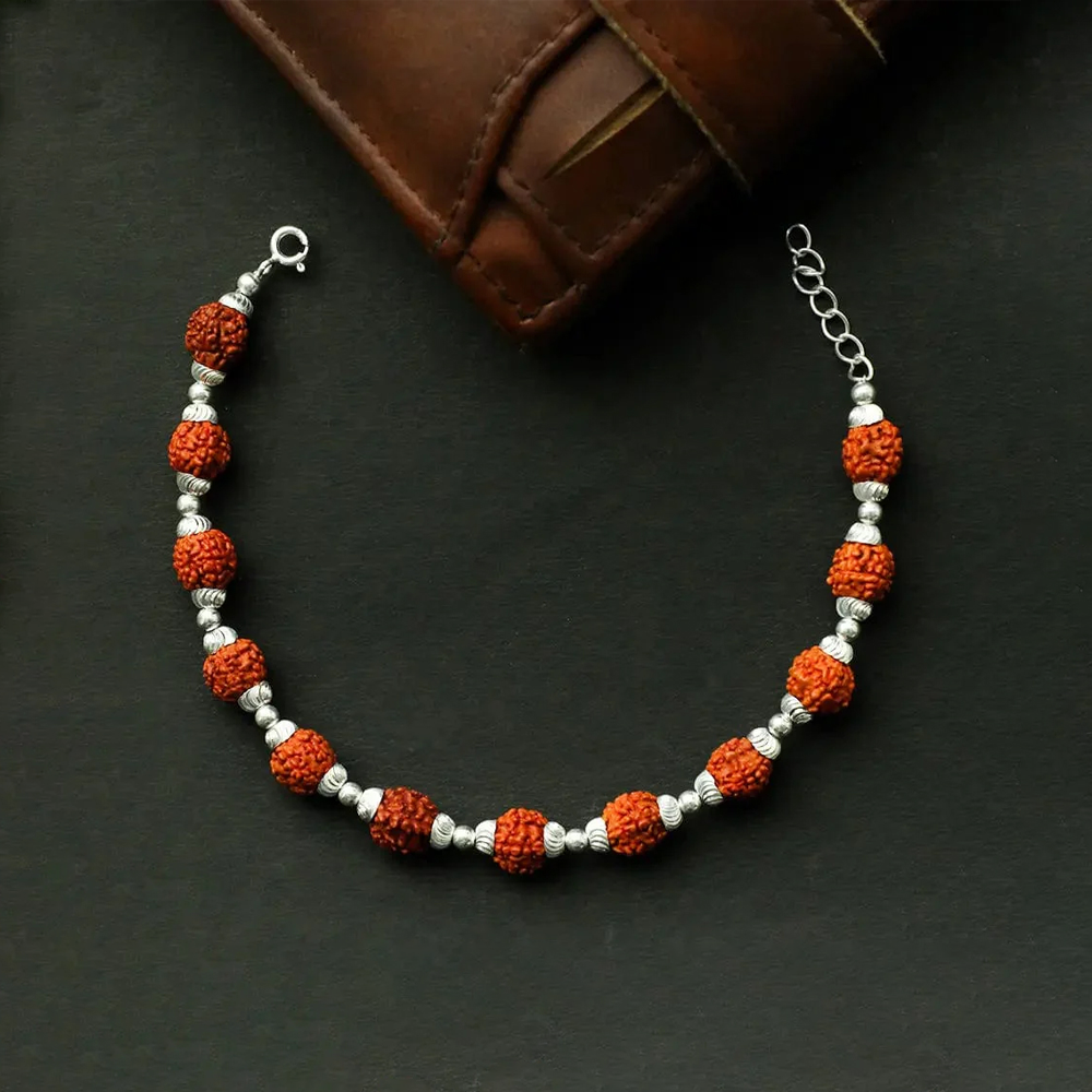 Unniyarcha Rudraksha Men's Bracelet (Silver)
