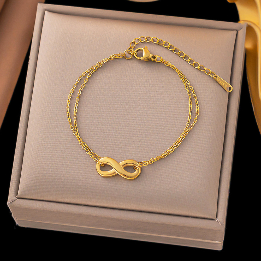 Designs & You Infinity Wraparound Bracelet (Golden)