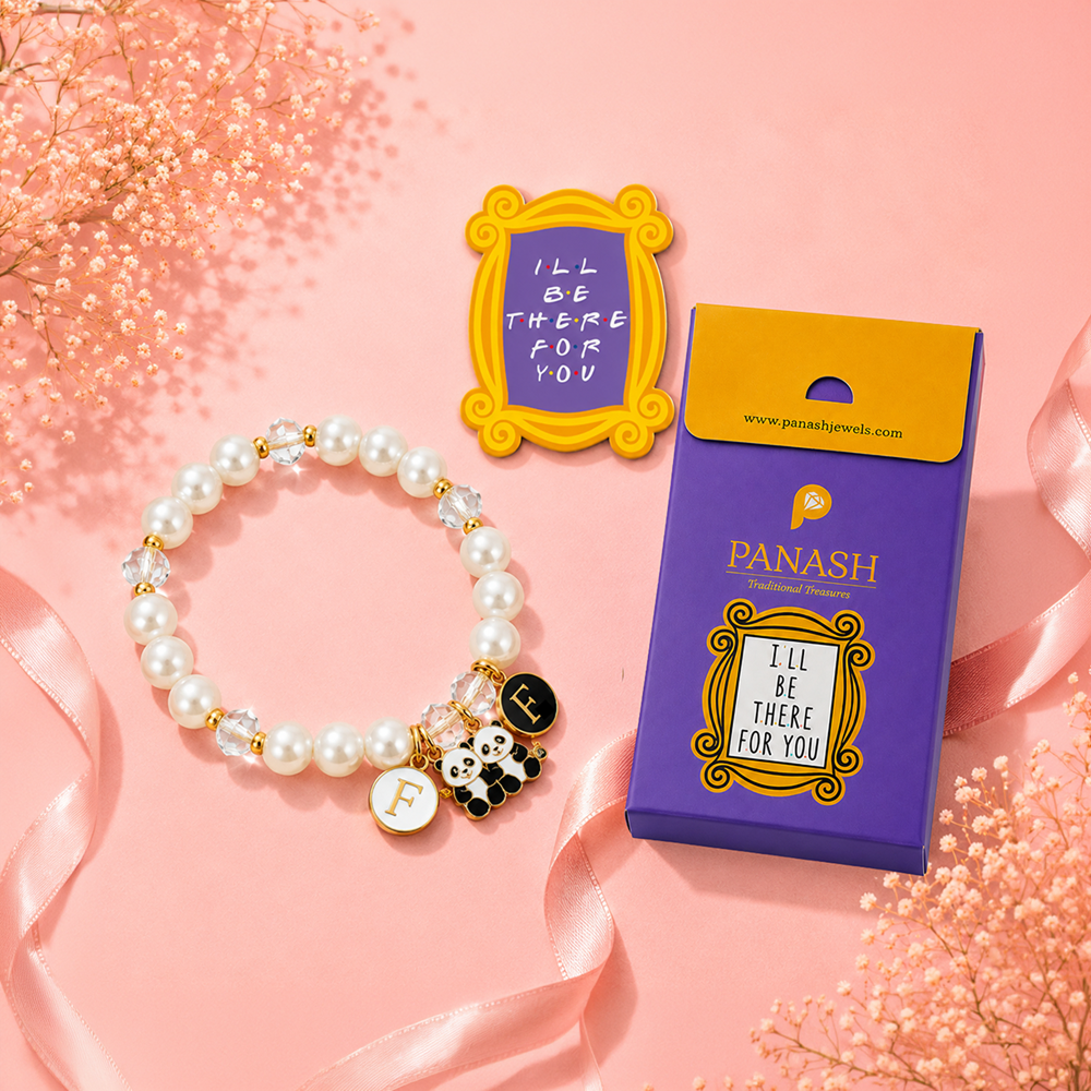 Panash Elasticated Bracelet (White)