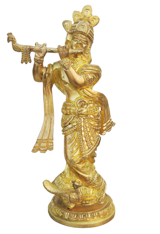 Brass Krishna Super Fine Statue