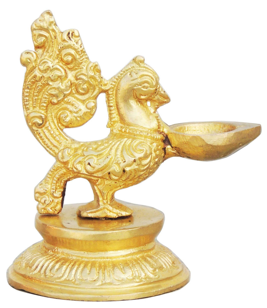 Brass Murga Deepak Statue