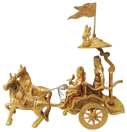 Brass Arjun Rath Statue