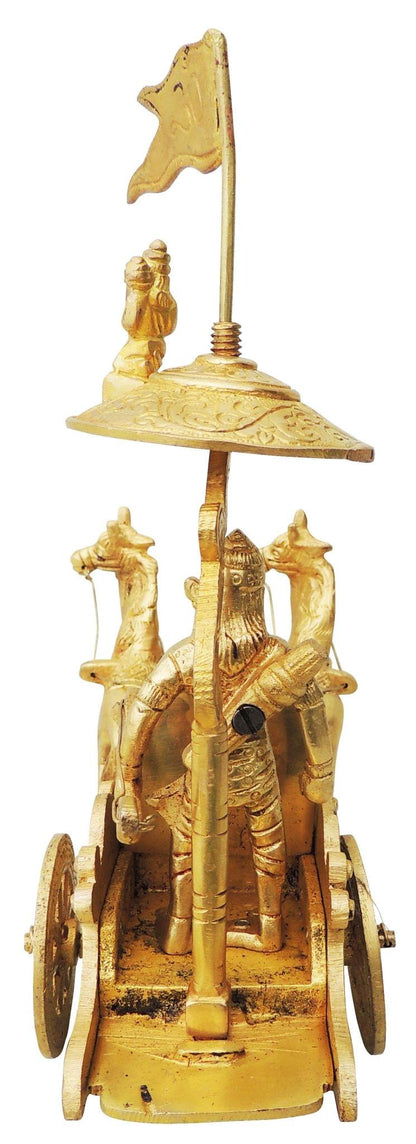 Brass Arjun Rath Statue