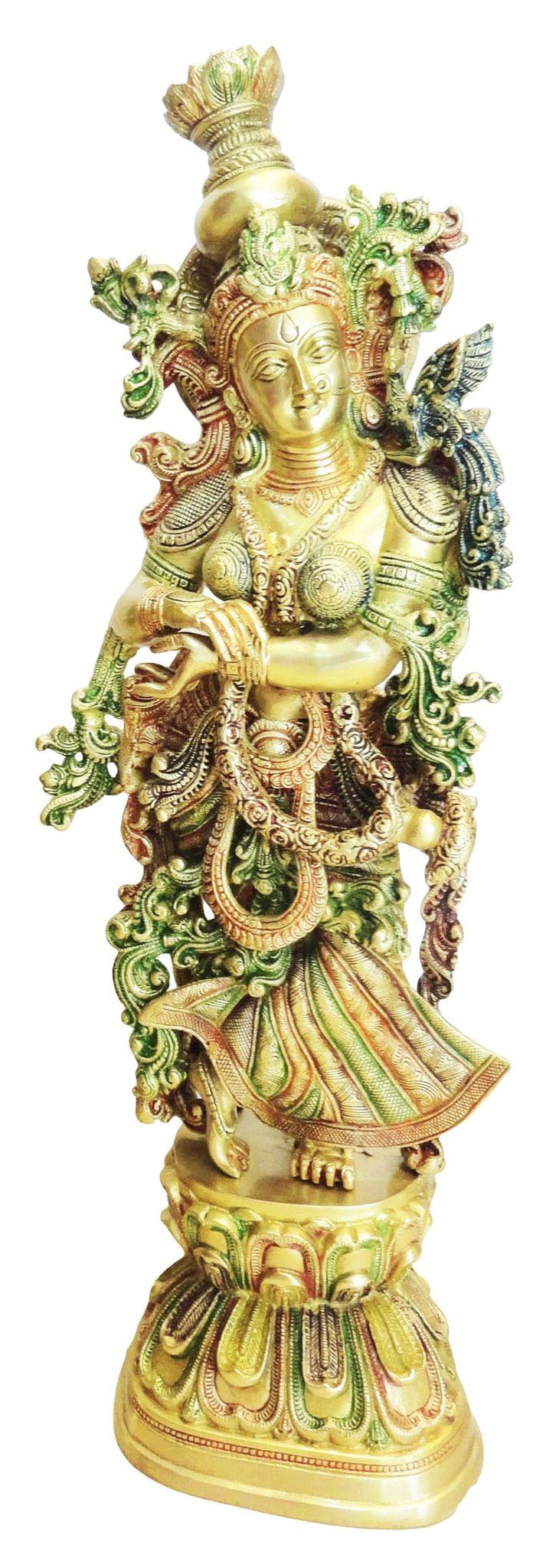 Brass Radha God Idol Statue