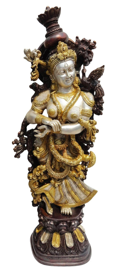 Brass Radha God Goddess Statue