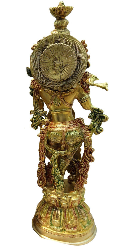 Brass Krishna Idol