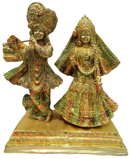 Brass Radha Krishan Pair