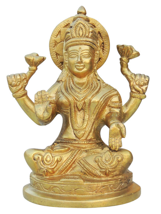 Brass Laxmi Ji Goddess Idol Statue