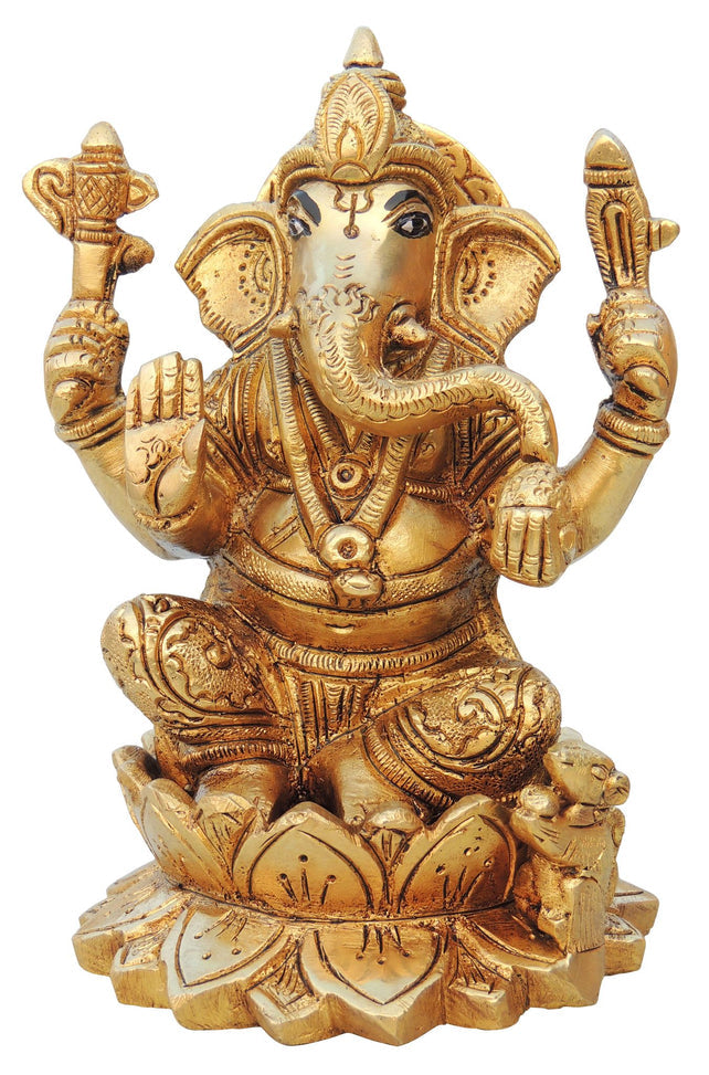 Brass Ganesh Ji Statue