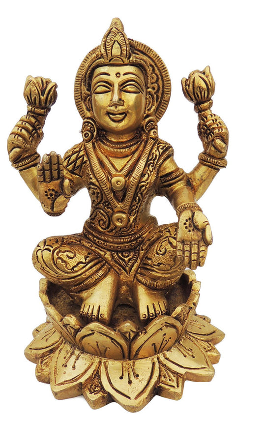 Brass Laxmi Ji Statue