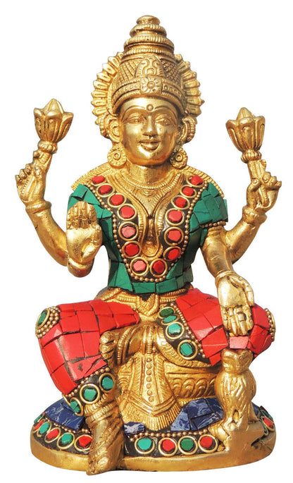 Brass Laxmi Ji Statue