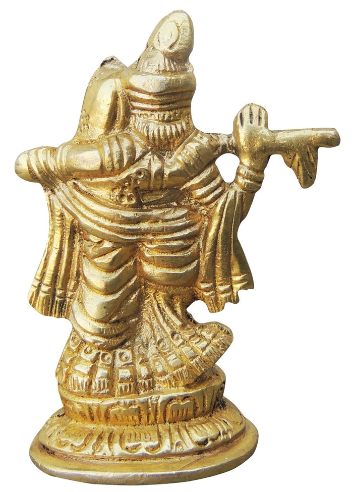 Brass Radha Krishna God Idol Statue