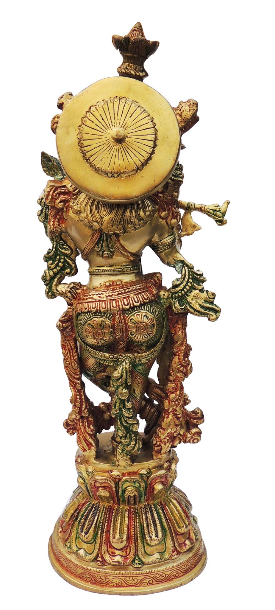 Brass Krishna Statue