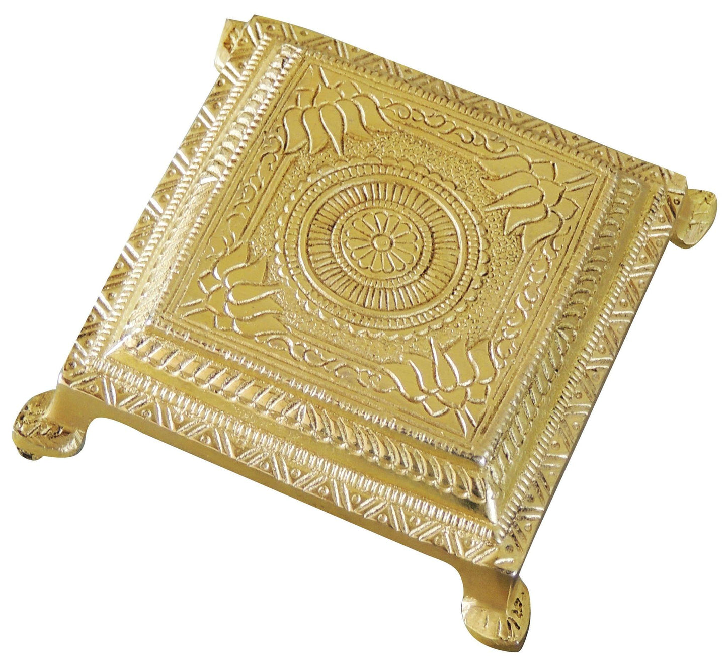 Brass Chowki For God Idol Statue