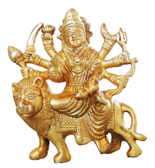 Brass Goddess Durga Superfine Idol