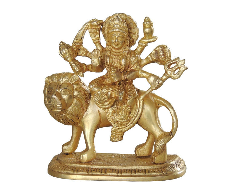 Brass Goddess Durga Superfine Idol