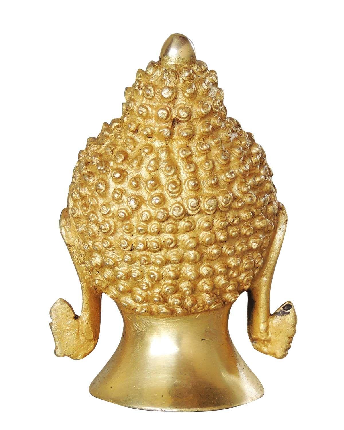 Brass Buddha Head Statue