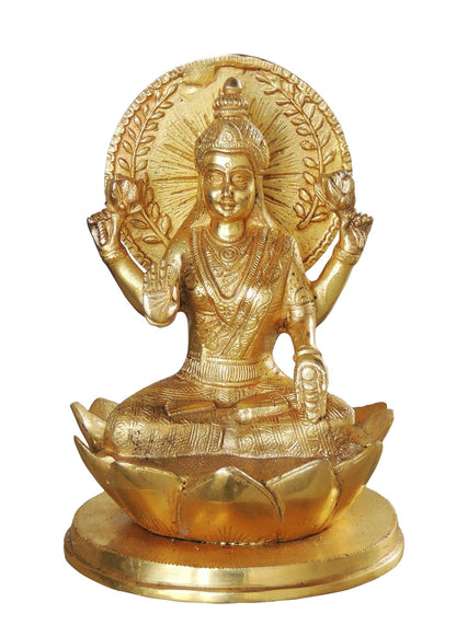 Brass Laxmi Ji Goddess Idol Statue