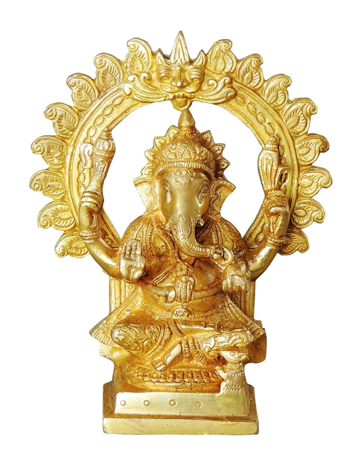 Brass Ganesh Ji God Idol Statue