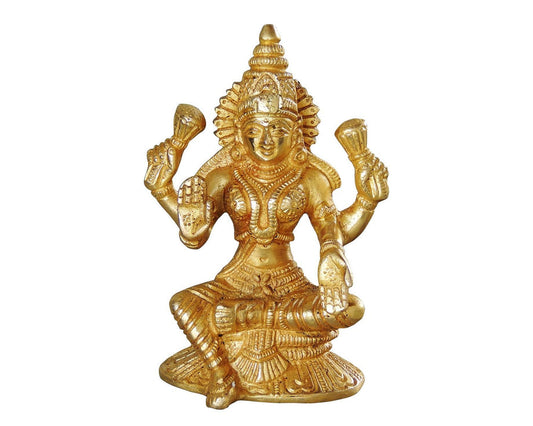 Goddess Brass Laxmi idol