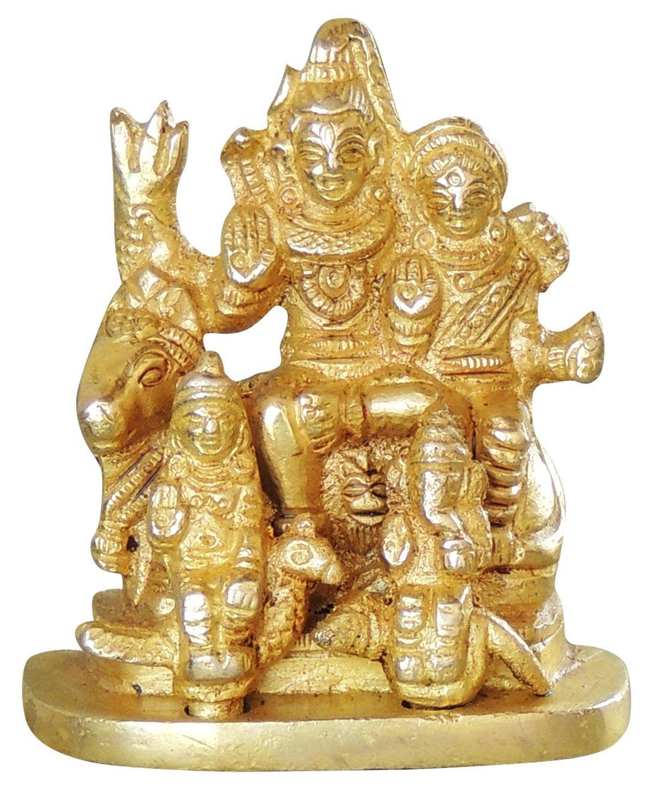 Brass Shiv Parivar Idol Statue