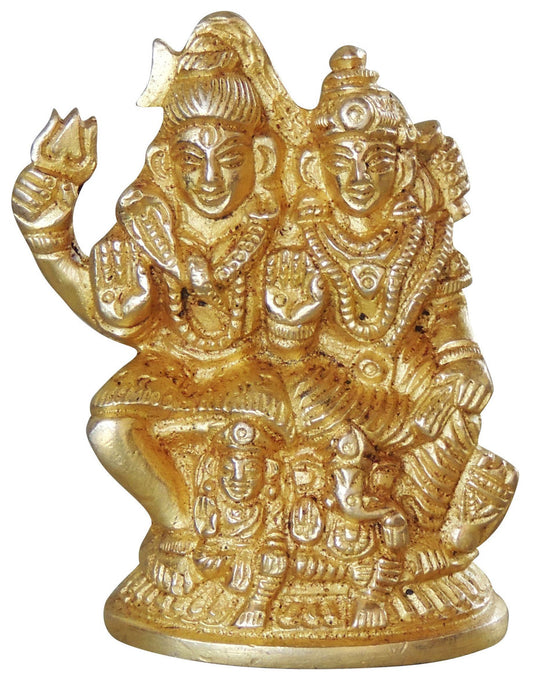 Brass Shiv Parivar Idol Statue