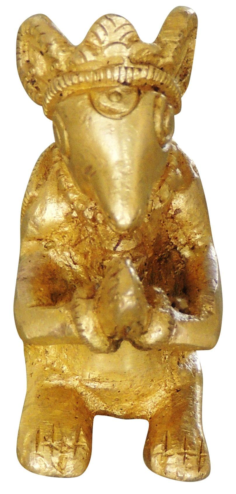 Brass Rat Statue