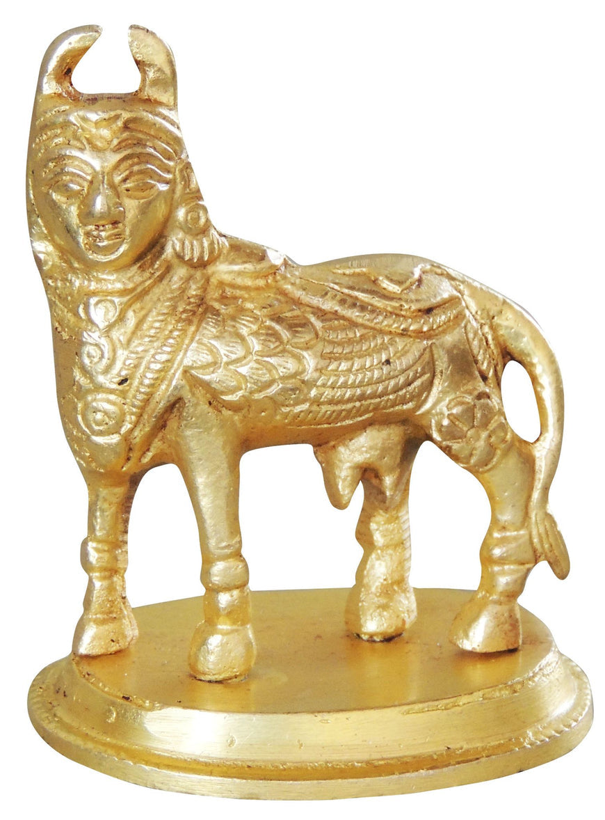 Brass Kamdhenu Cow Statue