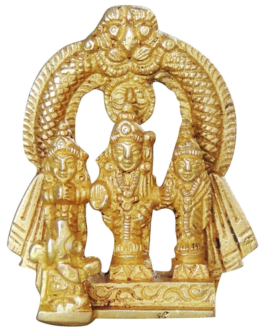 Brass Ram Darbar God Idol Statue