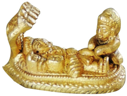 Brass Vishnu Laxmi With Sheshnag God Statue