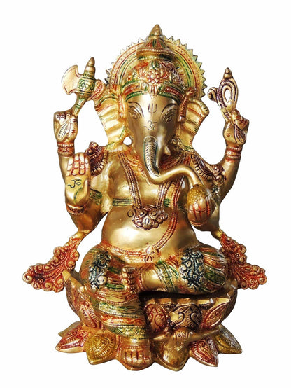 Brass Ganesh Ji God Idol Statue