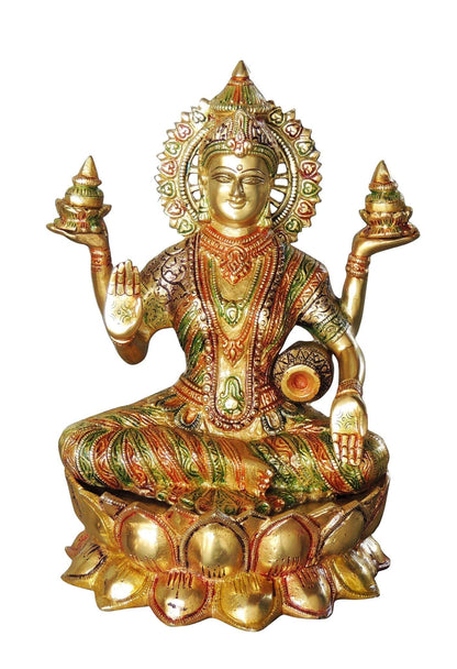 Brass Laxmi Ji Goddess Idol Statue