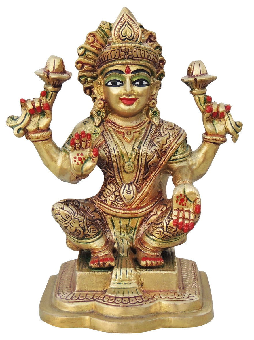 Brass Laxmi Ji Goddess Idol Statue